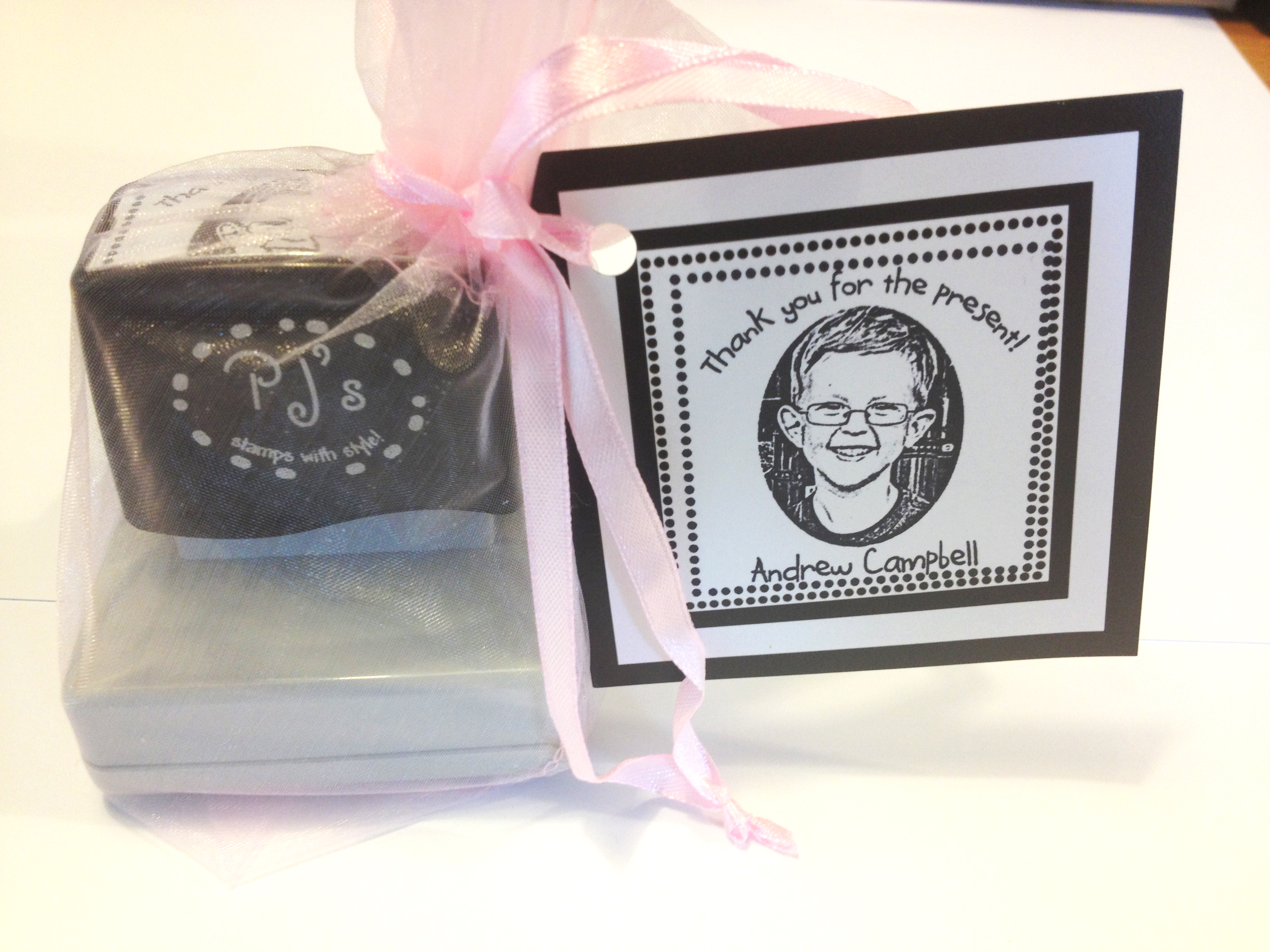 Custom photo ink stamps